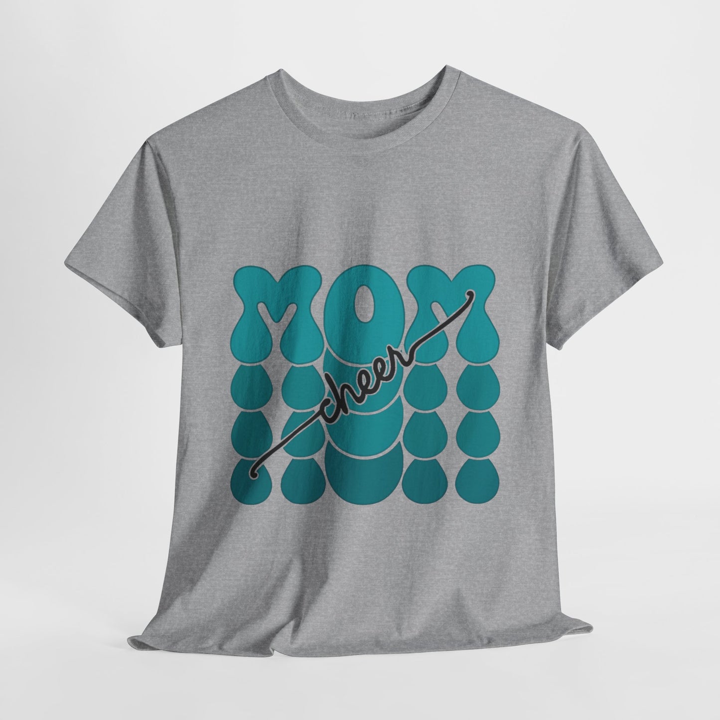 MOM Cheer – Turquoise Spirit Tee