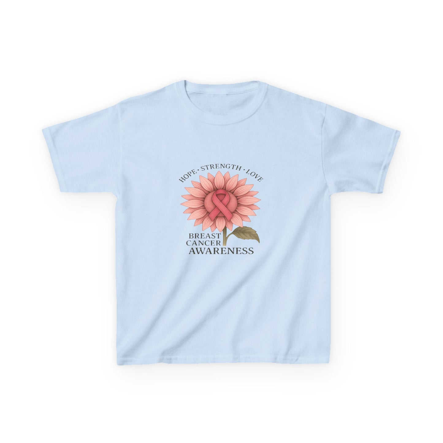 Breast Cancer Awareness Dino Tee - Hope, Strength, Love