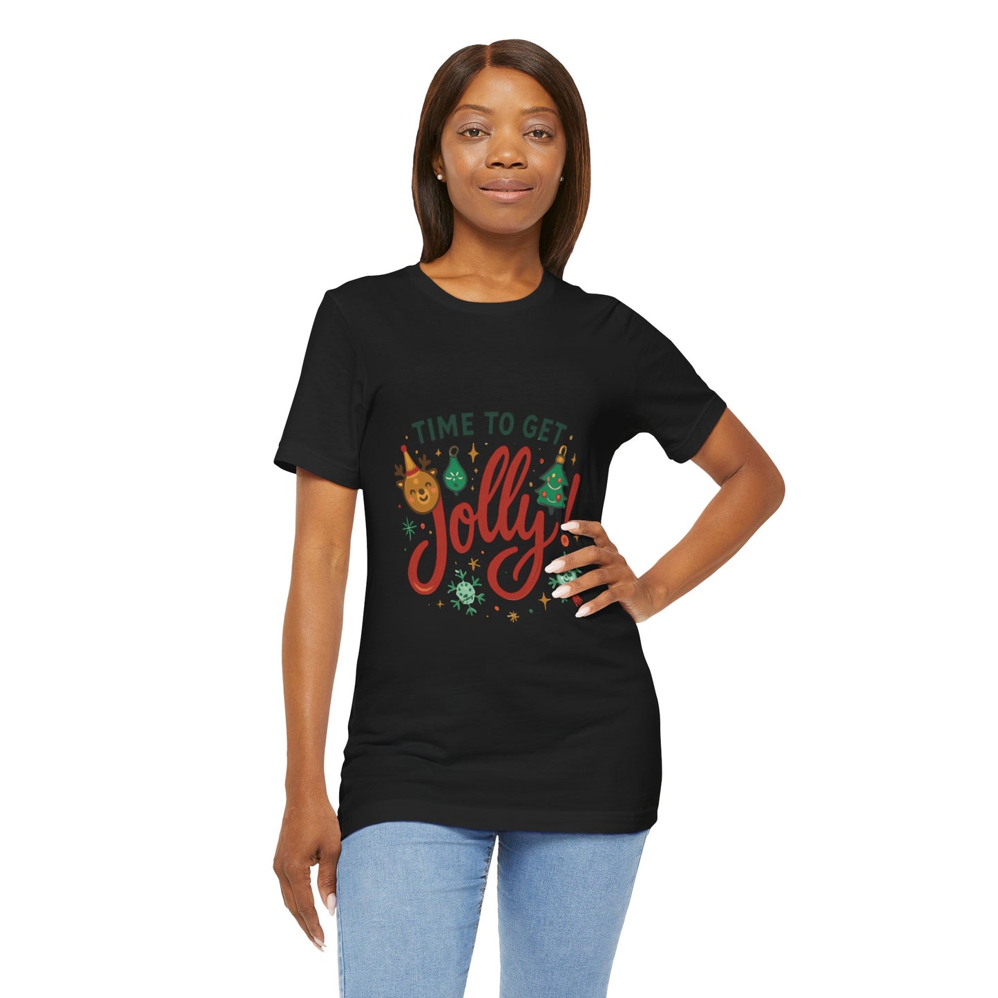 Time to Get Jolly! Christmas Tee — Festive Holiday Graphic T-Shirt
