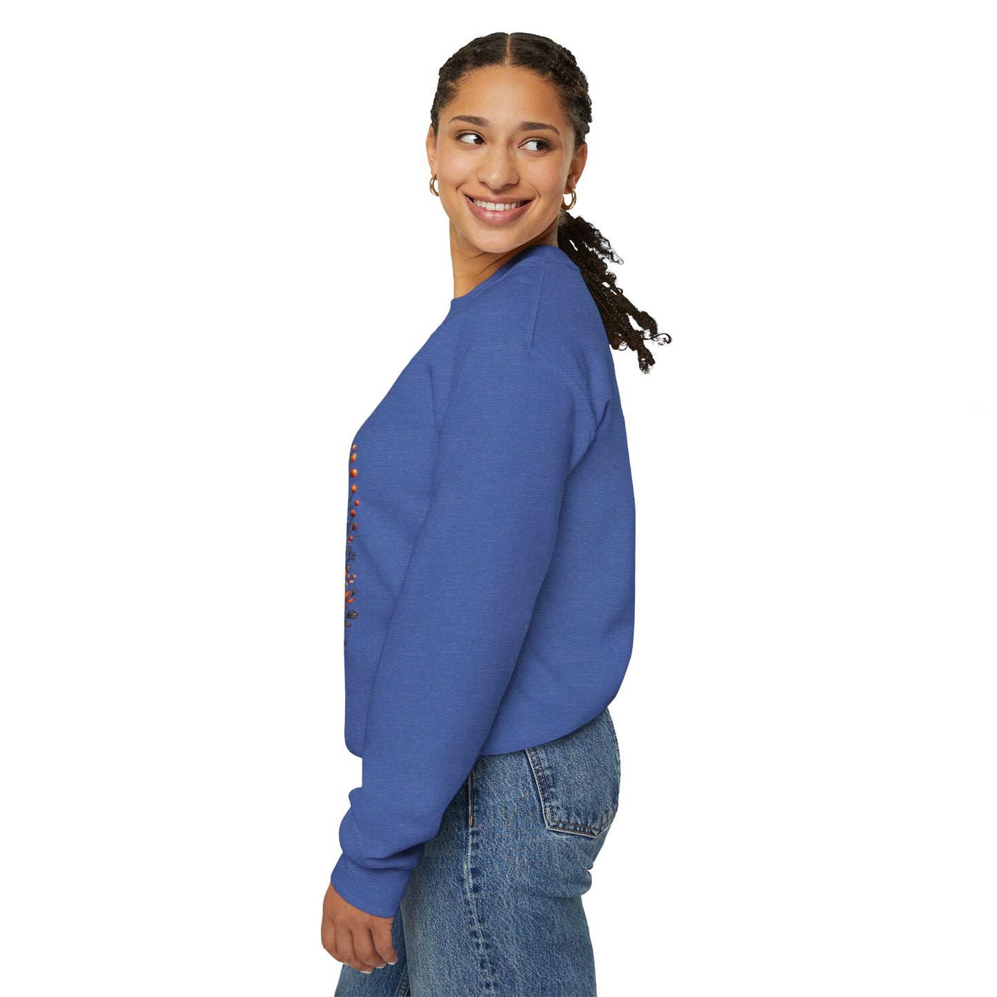 Cute Halloween Dog & Ghost Crewneck Sweatshirt