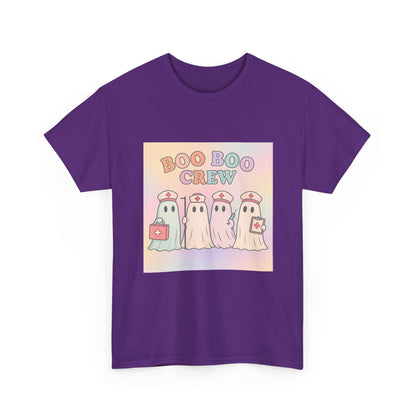 Boo Boo Crew Nurse Ghost T-Shirt – Cute Pastel Halloween Medical Tee