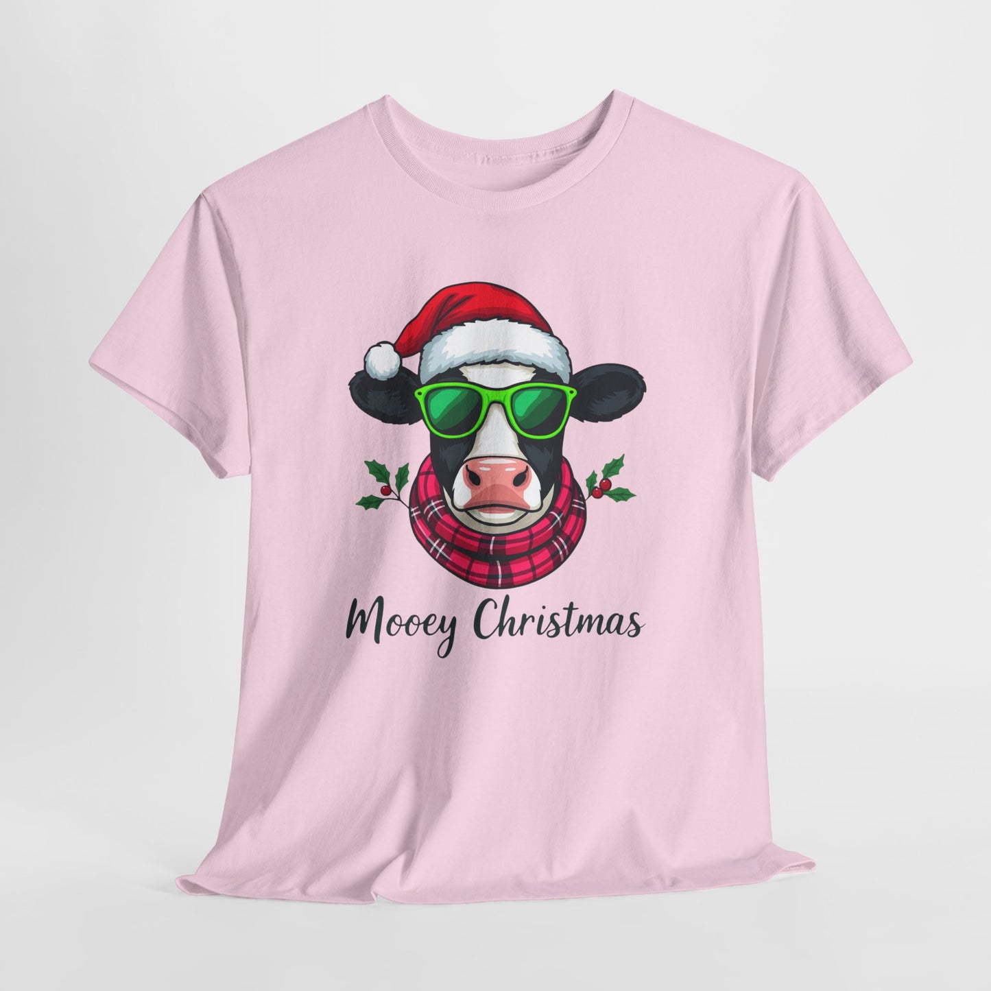Moovey Christmas Cow Tee - Festive Holiday Cheer