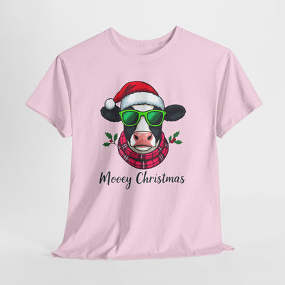 Moovey Christmas Cow Tee - Festive Holiday Cheer