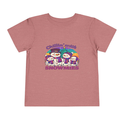 Chillin' with Snowmies Toddler Christmas Tee