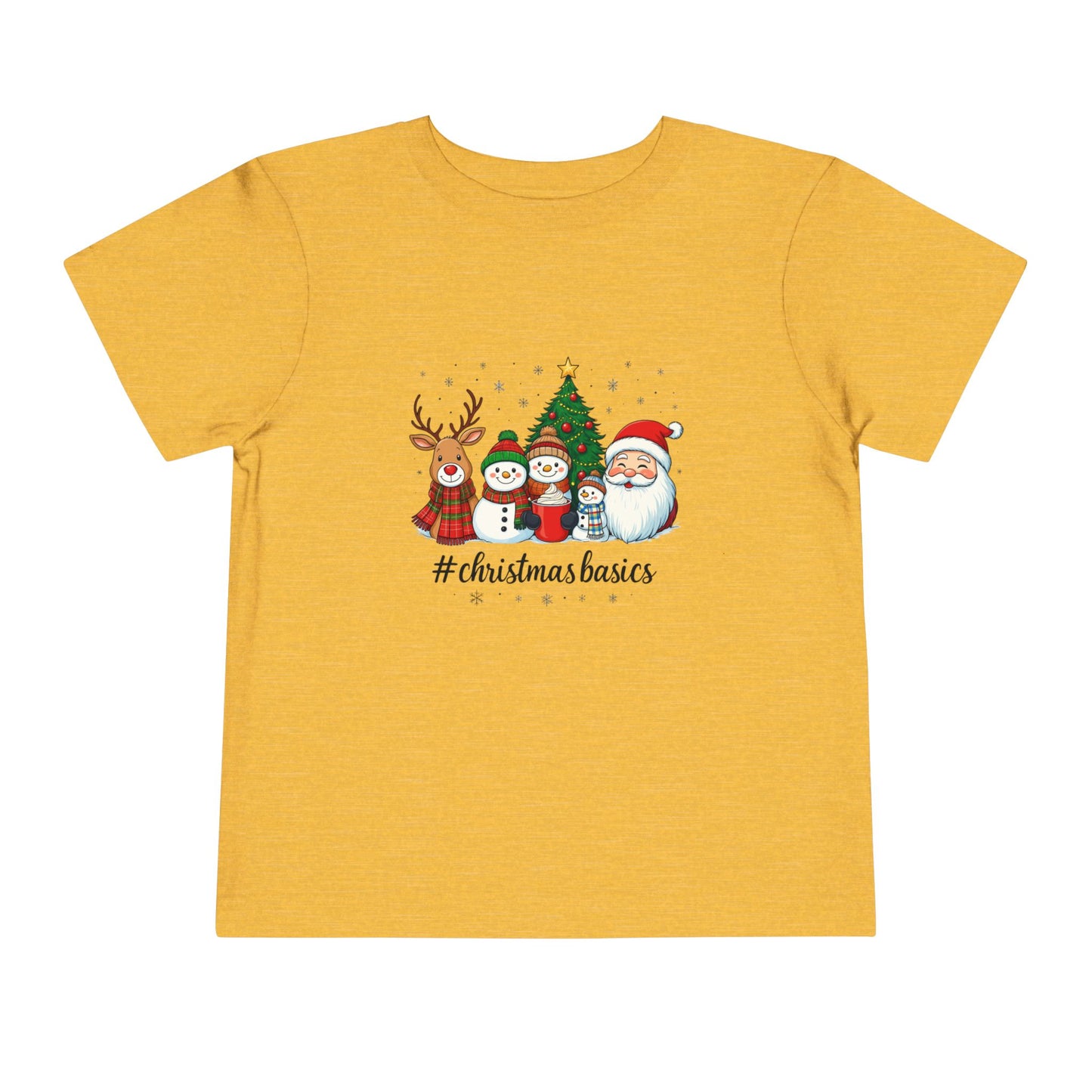 Christmas Basics Toddler Tee - Festive Holiday Fun