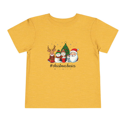 Christmas Basics Toddler Tee - Festive Holiday Fun