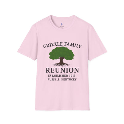 Woman's Family Reunion T-Shirt, Grizzle Tee, Personalized Family Gathering Shirt, Heritage Celebration Apparel, Family Tree Shirt