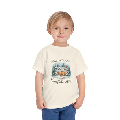 Winter Wishes Cottage Christmas Tee - Toddler Holiday