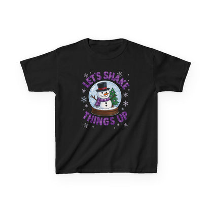 OT Snowman Snow Globe Kids Christmas Tee