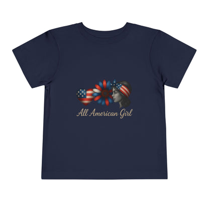 All American Girl Heart & Flower Tee