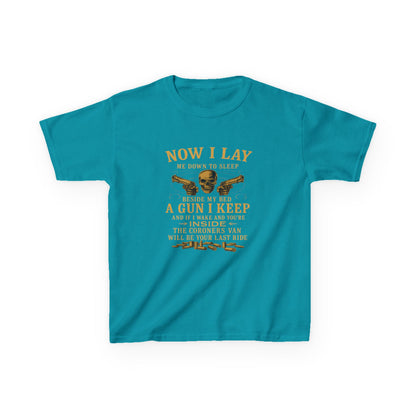 Now I Lay Me Down: Skull & Guns Kids Tee