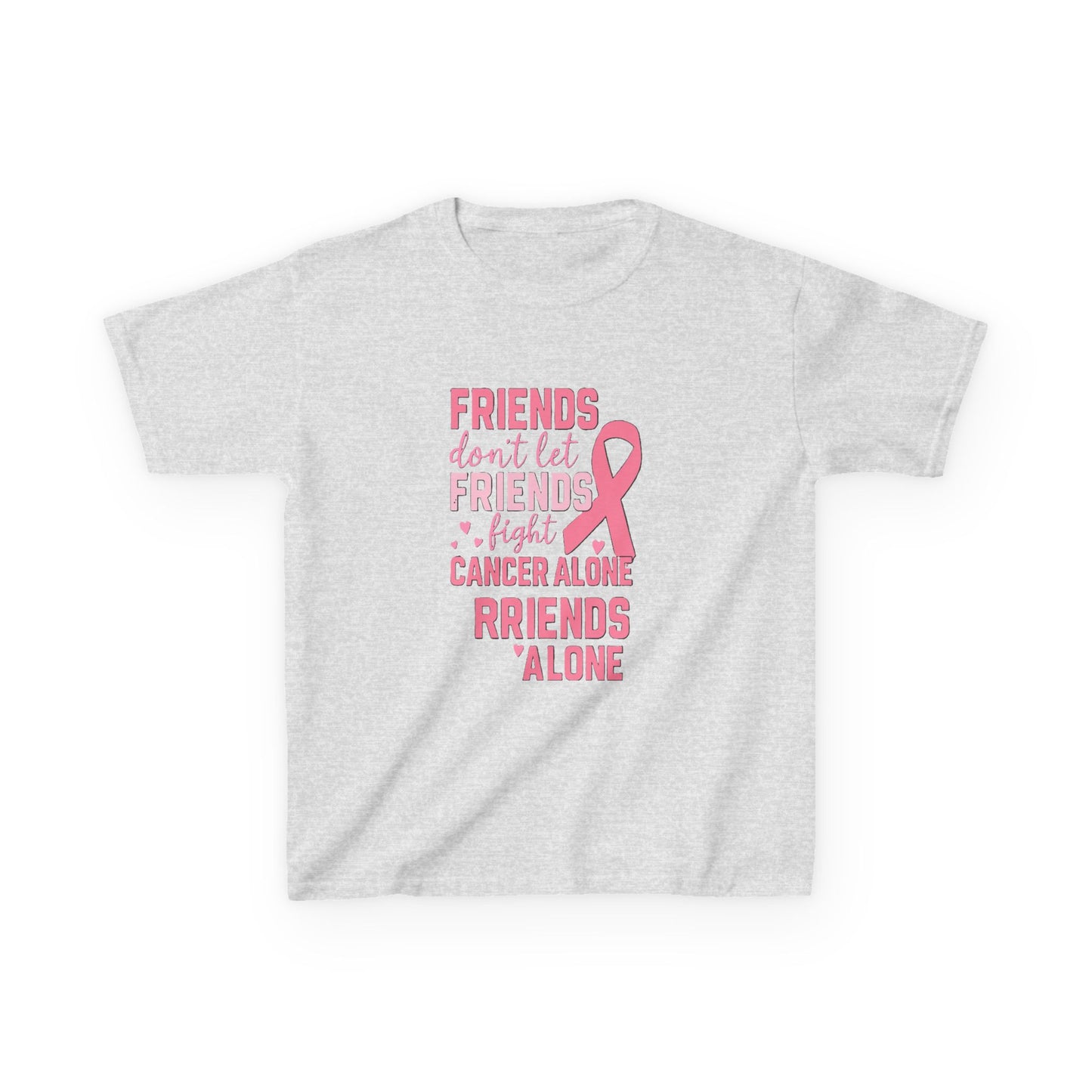Friends Fight Cancer Alone Tee - Pink Ribbon Kids Shirt
