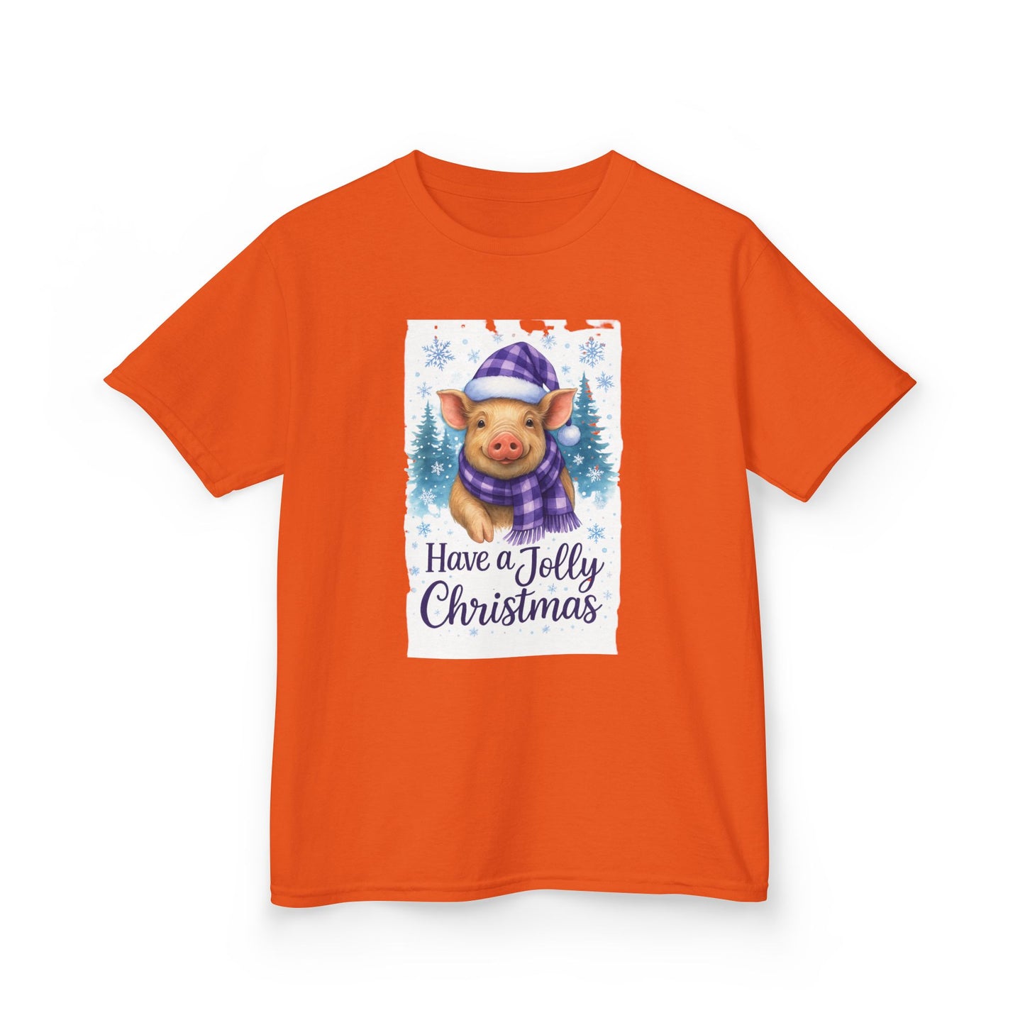 Jolly Pig Christmas Tee - Kids Holiday Shirt