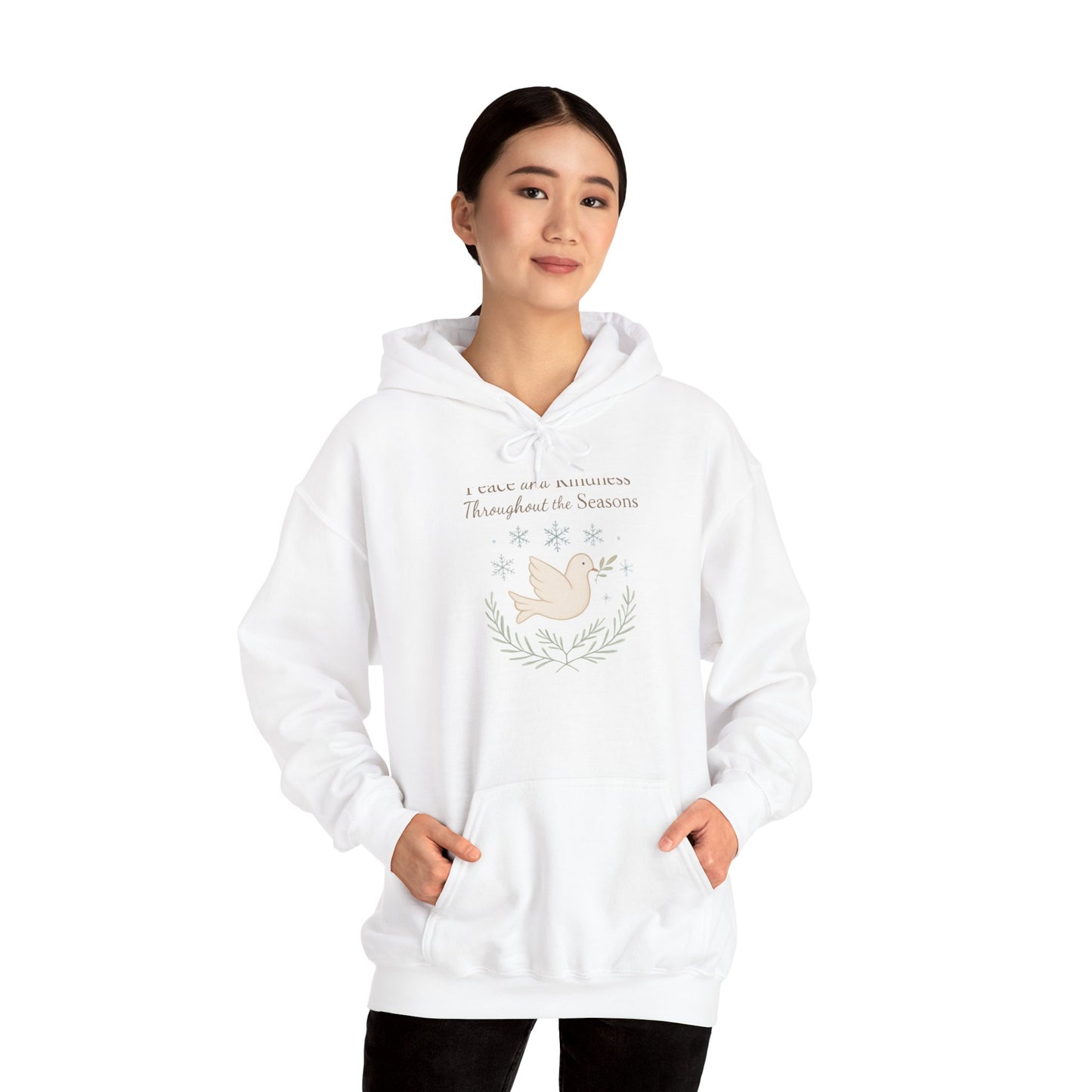 Holiday Peace Dove Hoodie — "I will not mention Thanksgiving Season" Cozy Pullover