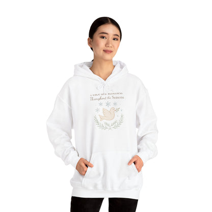 Holiday Peace Dove Hoodie — "I will not mention Thanksgiving Season" Cozy Pullover