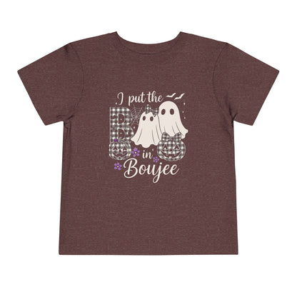 Boujee Halloween Toddler Tee: I Put the B in Boujee