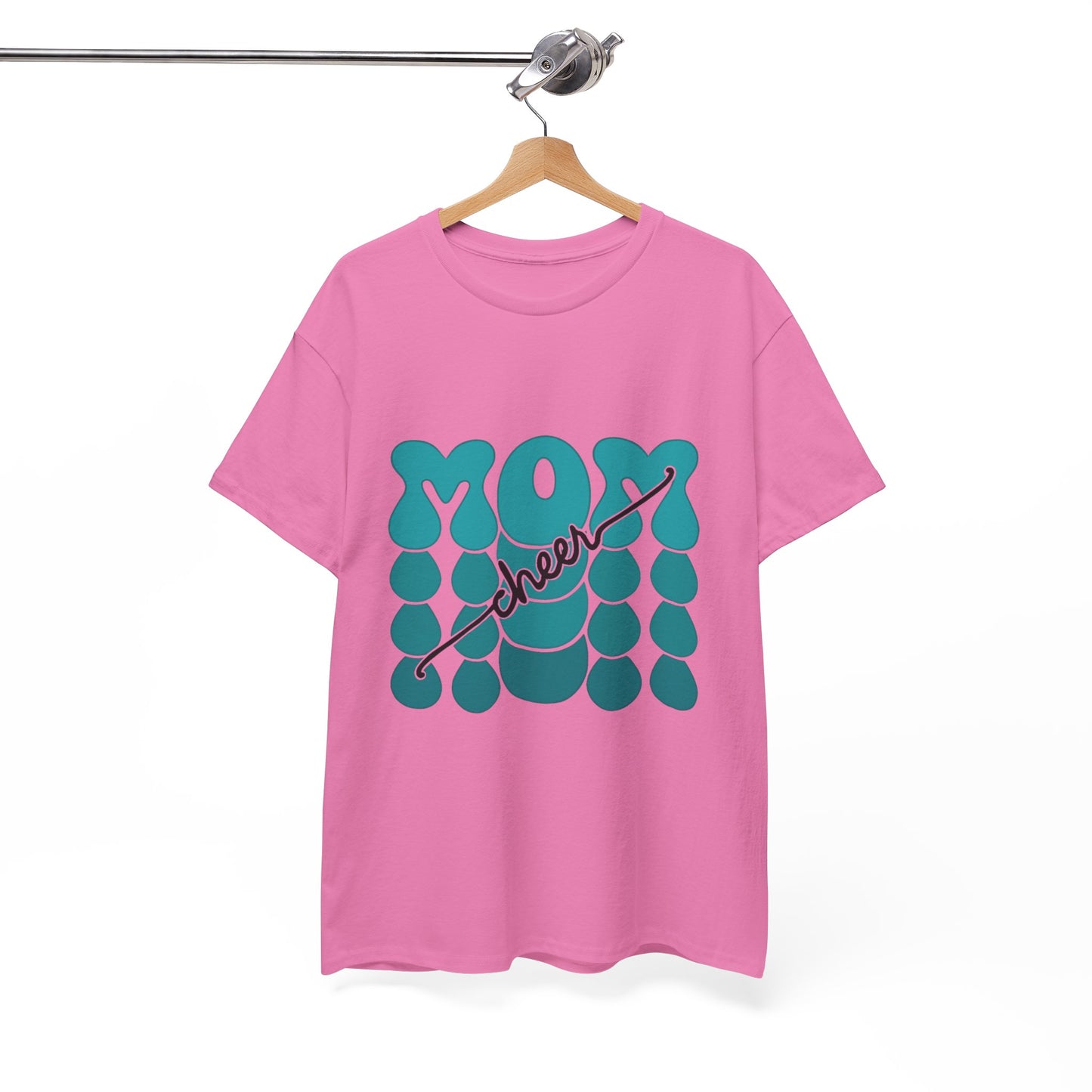 MOM Cheer – Turquoise Spirit Tee