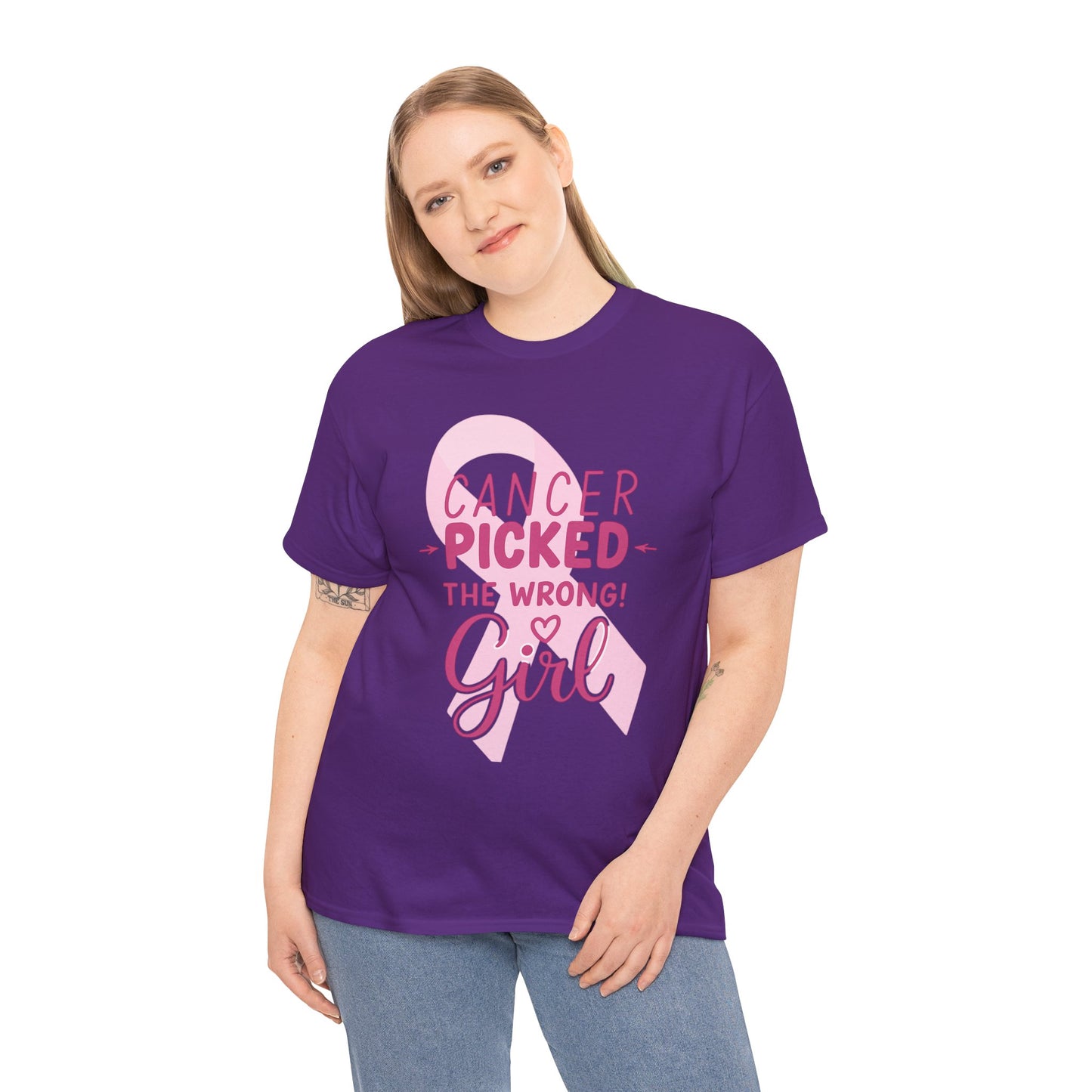 Cancer: The Wrong Picked Girl - Pink Ribbon Tee