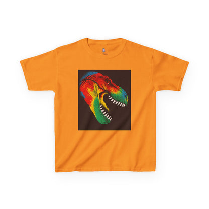 Colorful Dinosaur Kids Tee, Fun T-Shirt for Boys and Girls, Perfect for Birthdays, Playdates, Gifts, and Holiday Celebrations