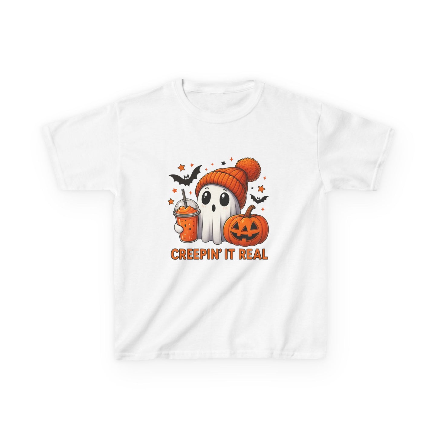 Creepin' It Real Ghost Kids Halloween Tee