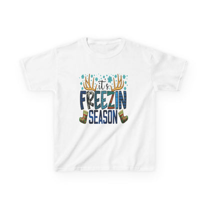 It's FREEZIN' Season Dinosaur Kids Tee - Xmas Gift