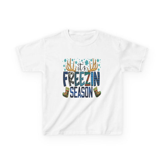 It's FREEZIN' Season Dinosaur Kids Tee - Xmas Gift