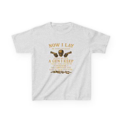 Now I Lay Me Down: Skull & Guns Kids Tee
