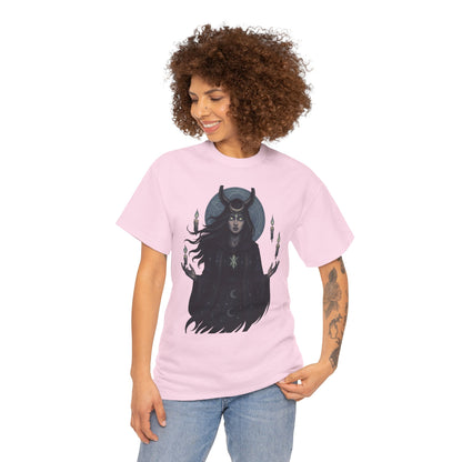 Moonlit Sorceress – Enchanted Candlelight Tee