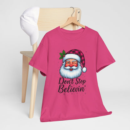 Santa Believin' Pink Holiday Tee