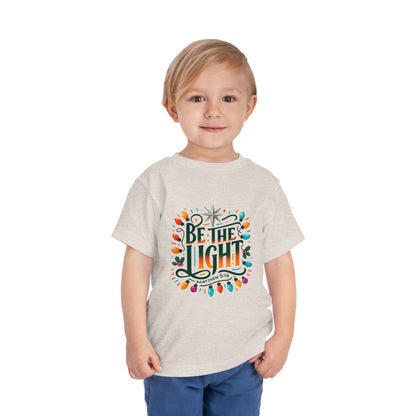 Christmas Toddler Tee - BE THE LIGHT, Matthew 5:14