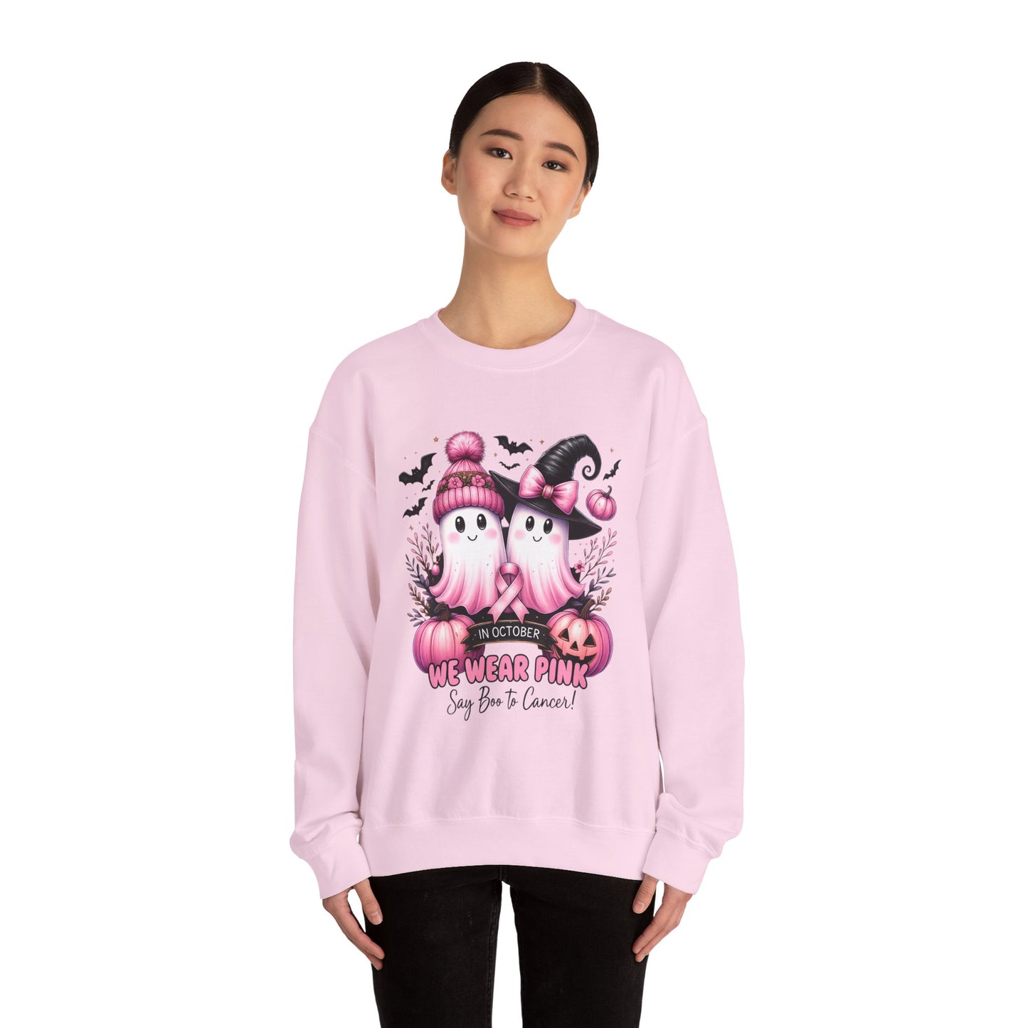 Boo-tiful Breast Cancer Awareness Halloween Crewneck