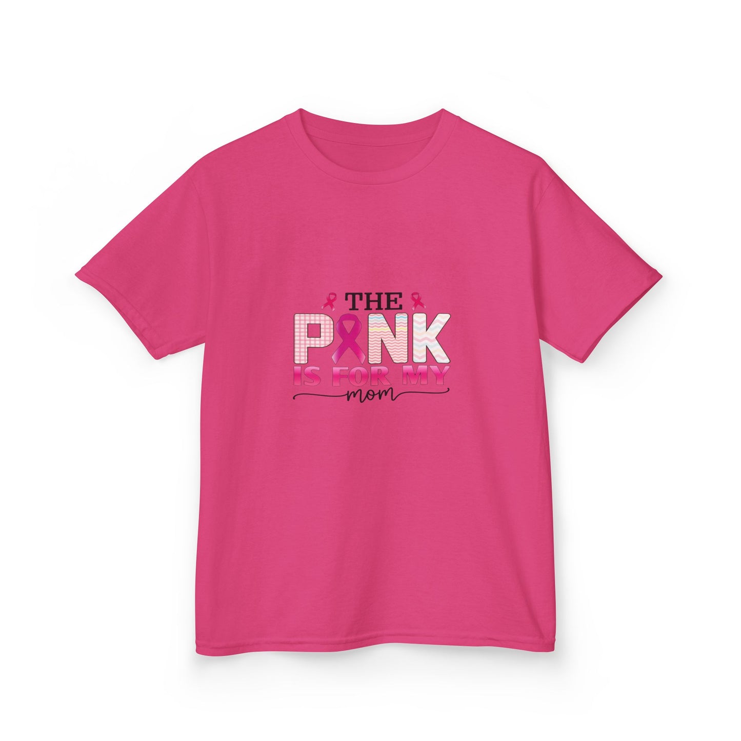Pink Ribbon Mom Dinosaur Tee - Breast Cancer Awareness