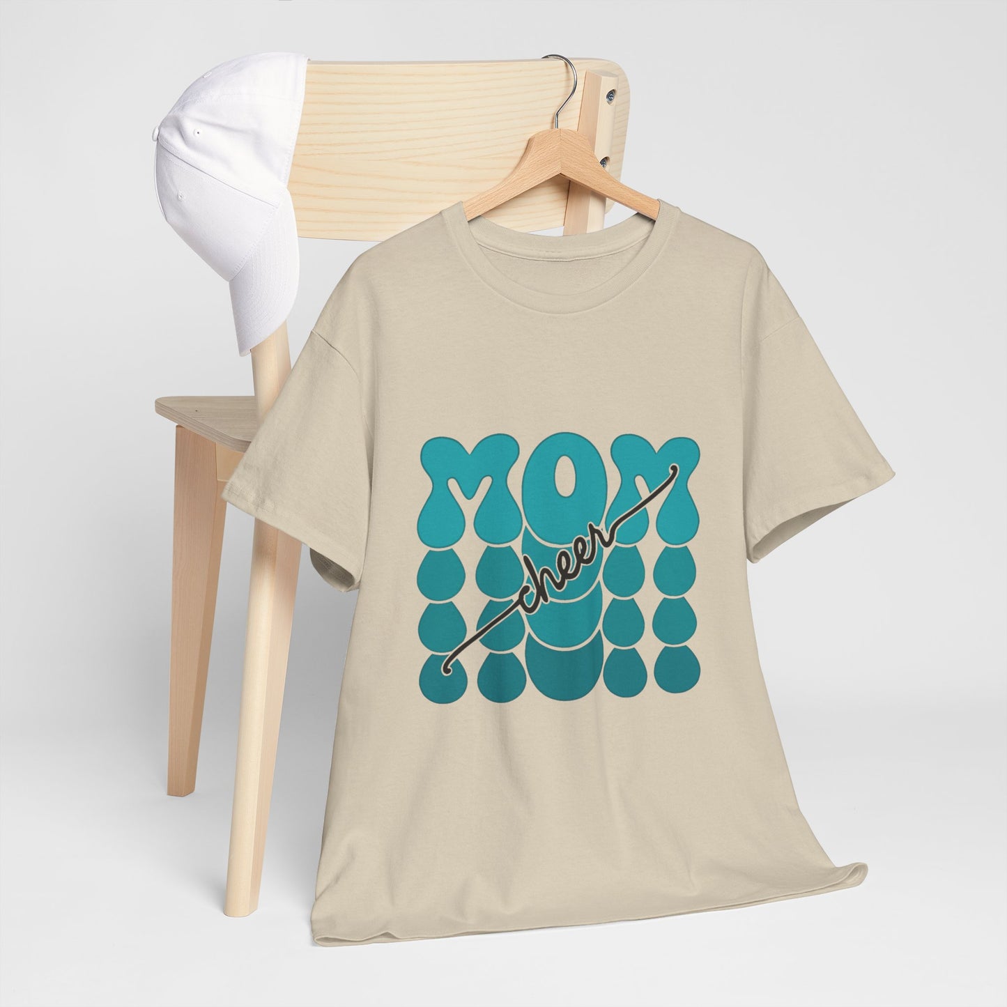 MOM Cheer – Turquoise Spirit Tee