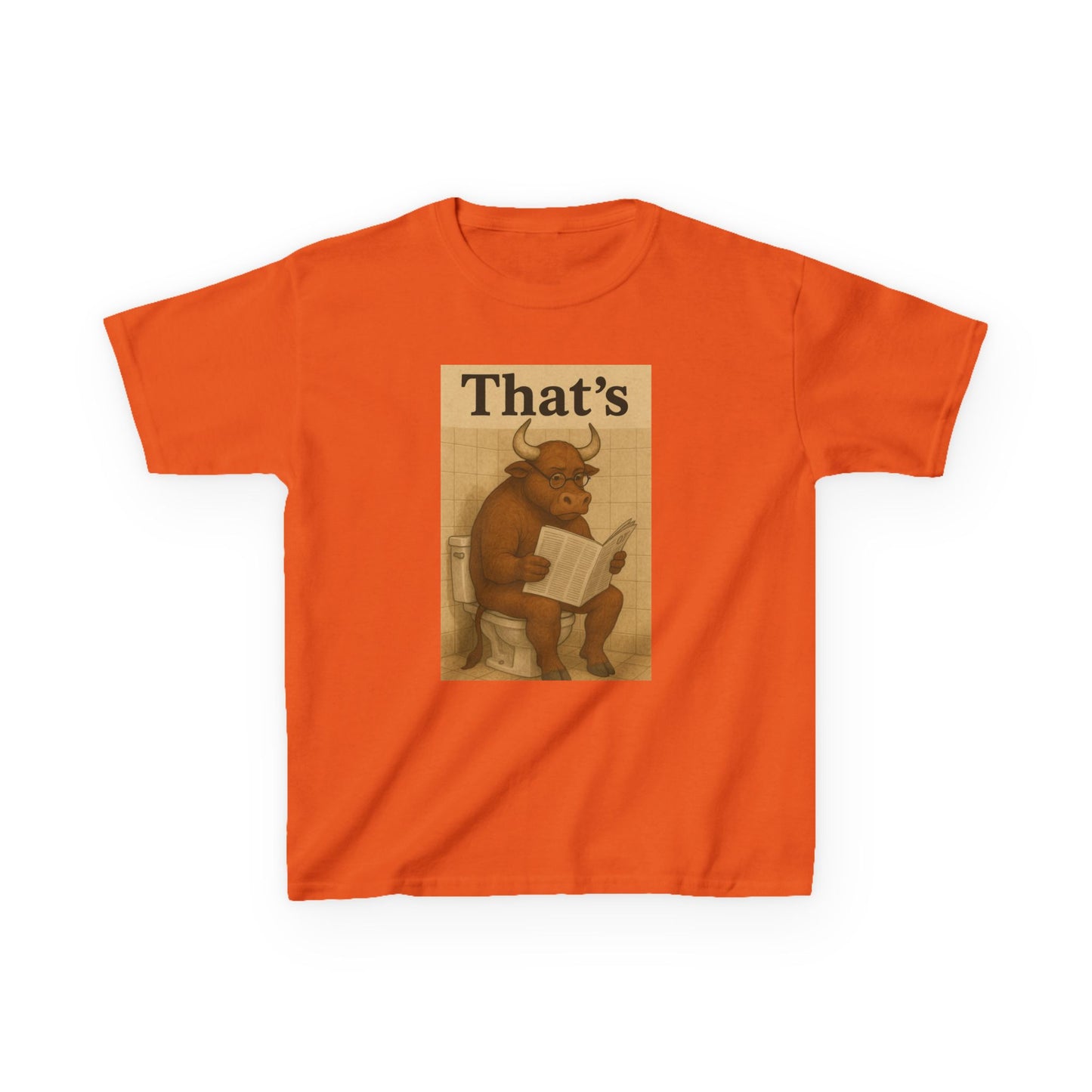 Bull Market Bathroom Break - Funny Kids Tee