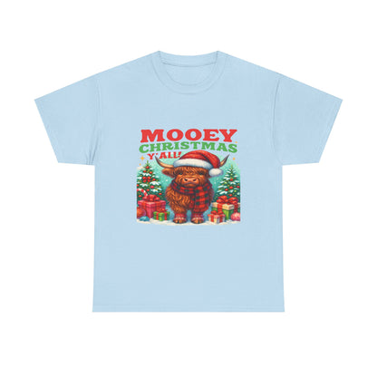 Christmas Highland Cow Tee