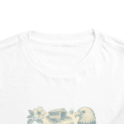 Toddler Tee - NC Landmarks Vintage First in Flight Design