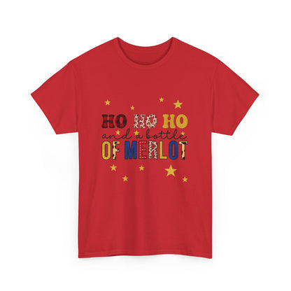 HO HO HO & Merlot Christmas Tee