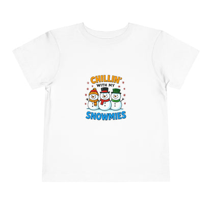 Chillin' with My Snowmies Toddler Christmas Tee
