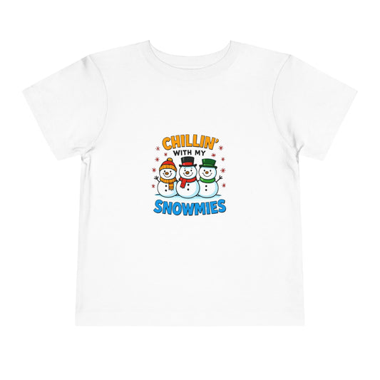 Chillin' with My Snowmies Toddler Christmas Tee