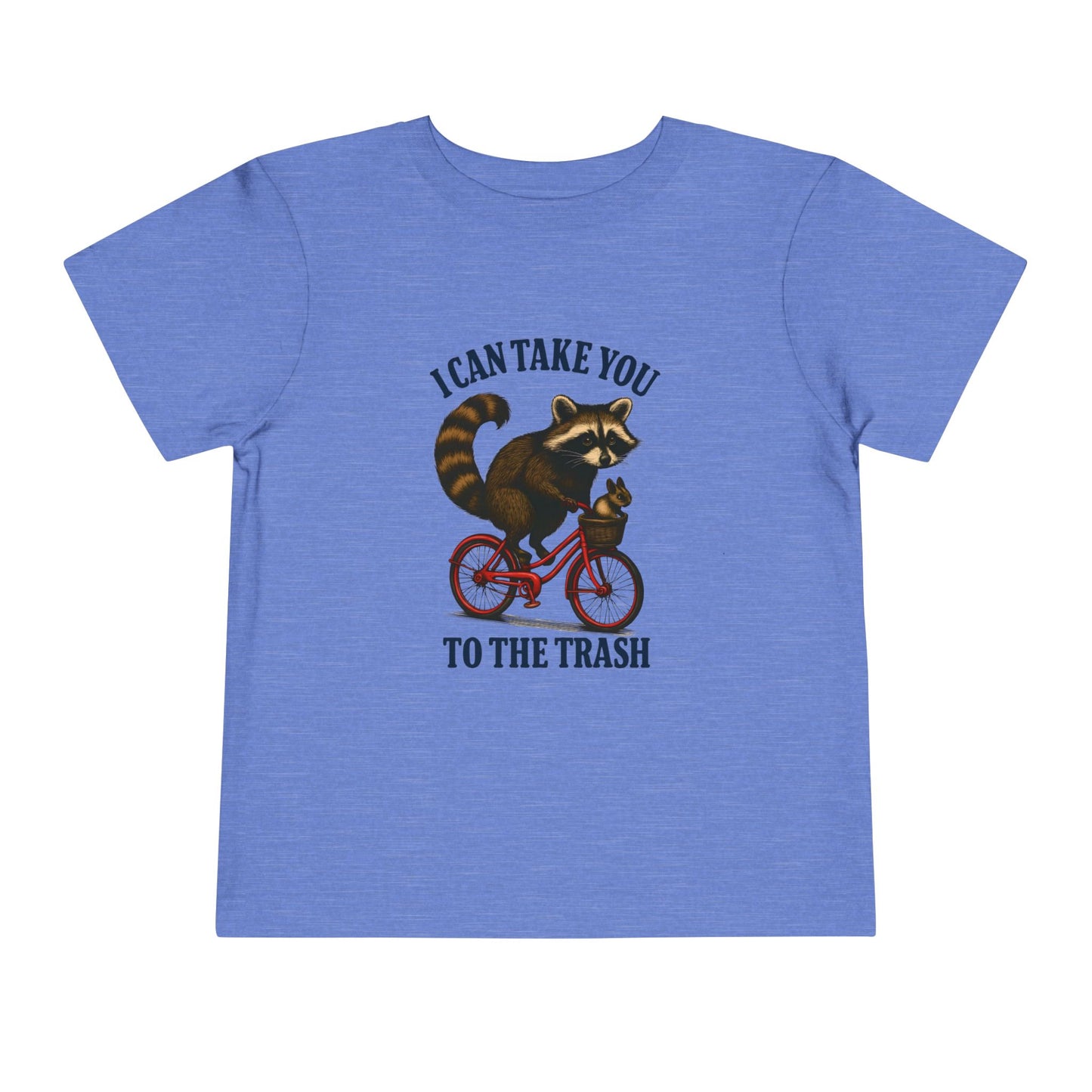 Raccoon Bike Ride Toddler Christmas Tee