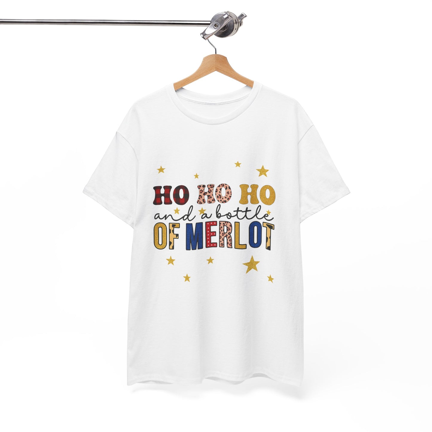 HO HO HO & Merlot Christmas Tee