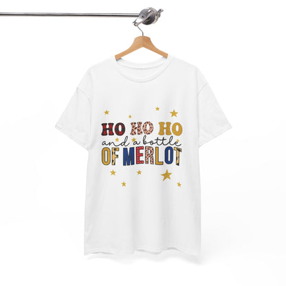 HO HO HO & Merlot Christmas Tee
