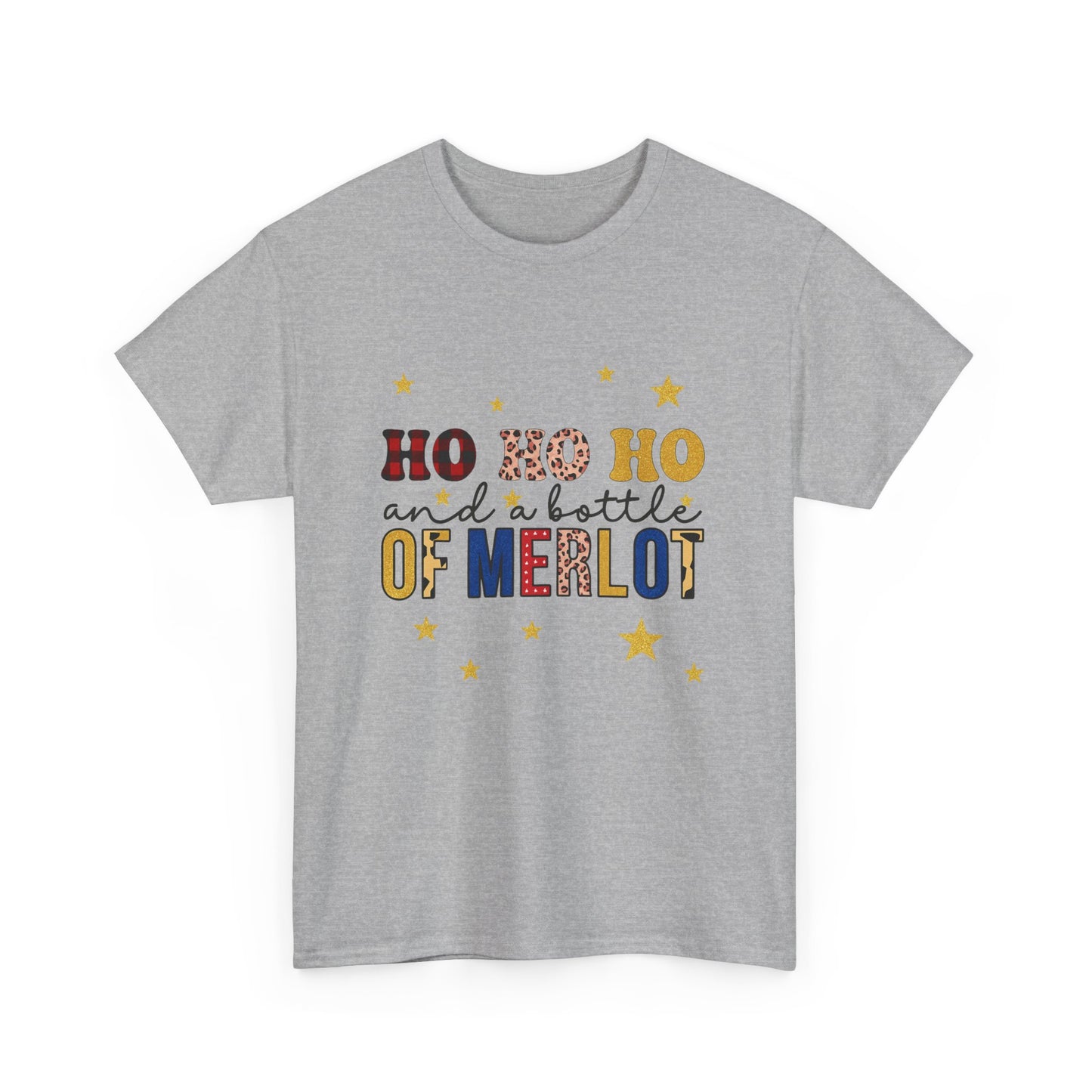 HO HO HO & Merlot Christmas Tee