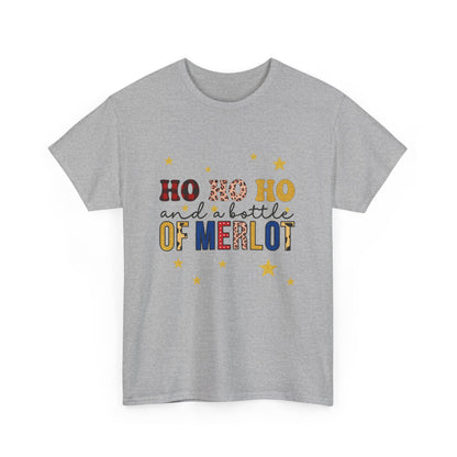 HO HO HO & Merlot Christmas Tee