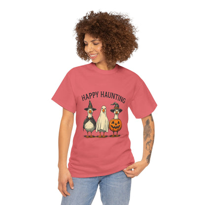 Happy Haunting Geese Halloween Tee