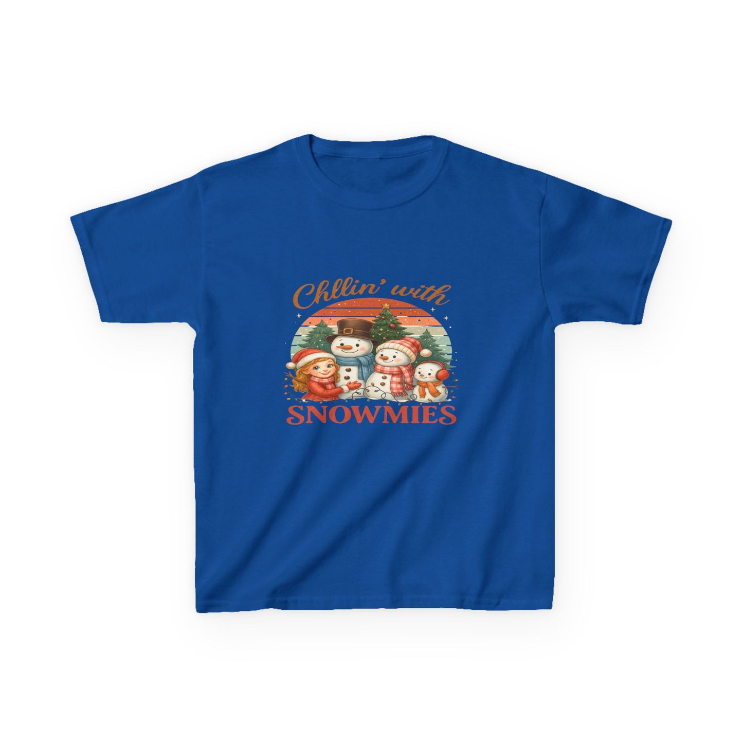 Chillin' with Snowmies Kids Christmas Tee