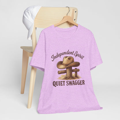 Quiet Swagger Cowboy Tee — Independent Spirit Western T-Shirt