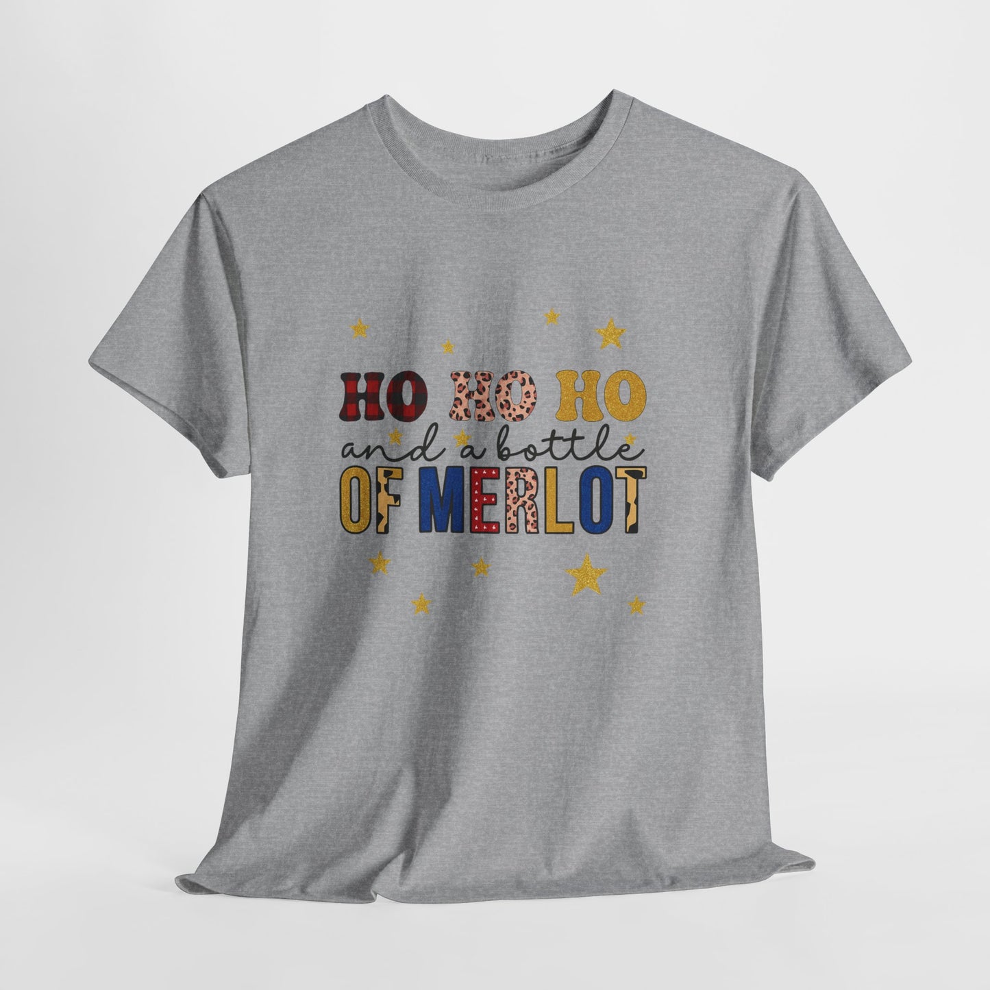 HO HO HO & Merlot Christmas Tee