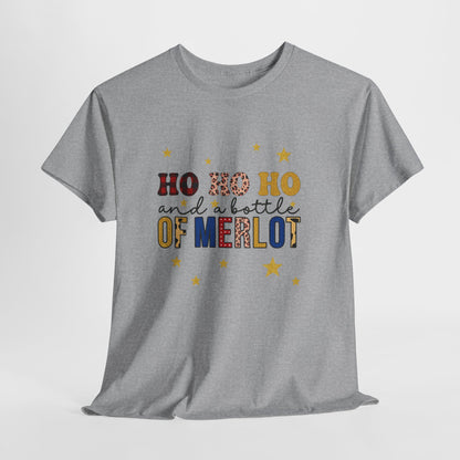 HO HO HO & Merlot Christmas Tee