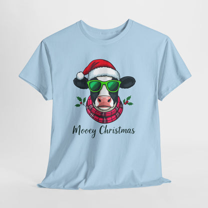 Moovey Christmas Cow Tee - Festive Holiday Cheer